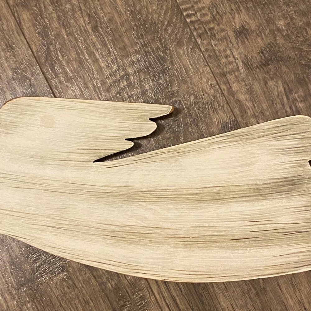 Angel Wall Hanging Ivory Wood Christmas Holiday - Picture 7 of 10